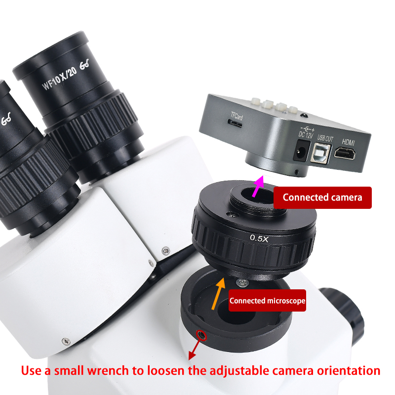035X05XCmountLensAdapterFocusAdjustableCameraInstallationCmountAdaptertoNewTypeTrinocularStereomicro-1985497-2