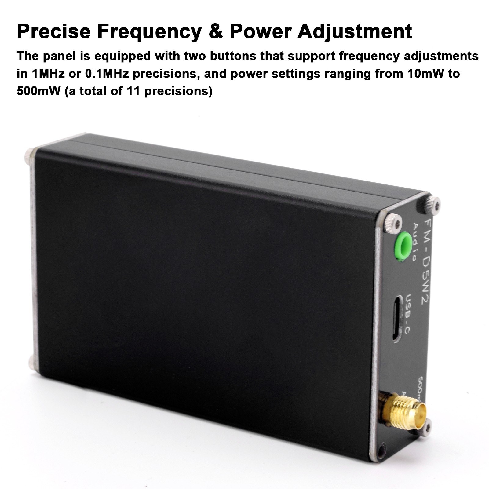 05WFrequencyModulationEmitter76-108Mhz500mWDigitalDisplayStereoTransmittingDeviceType-CInterfacewith-2015620-1