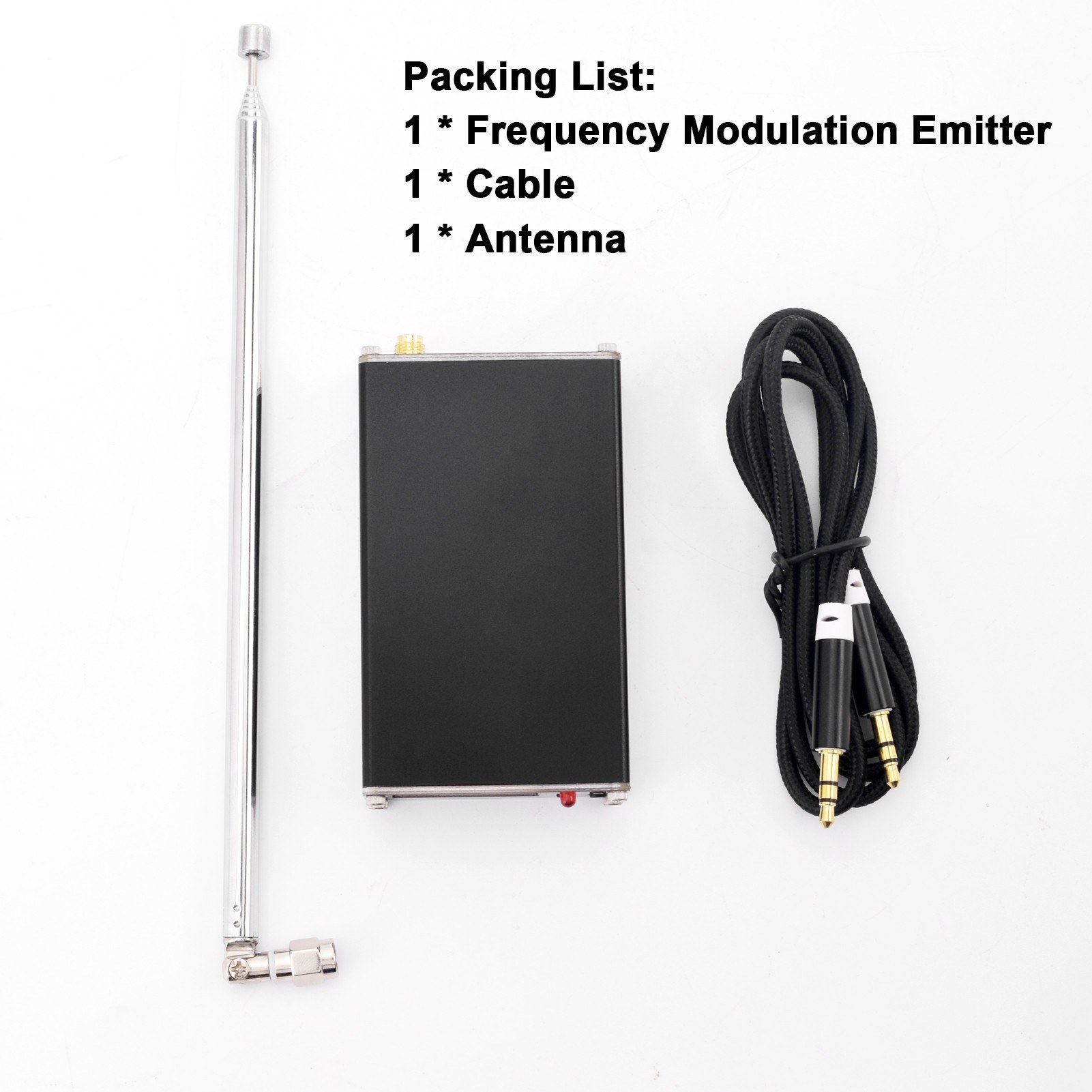 05WFrequencyModulationEmitter76-108Mhz500mWDigitalDisplayStereoTransmittingDeviceType-CInterfacewith-2015620-6