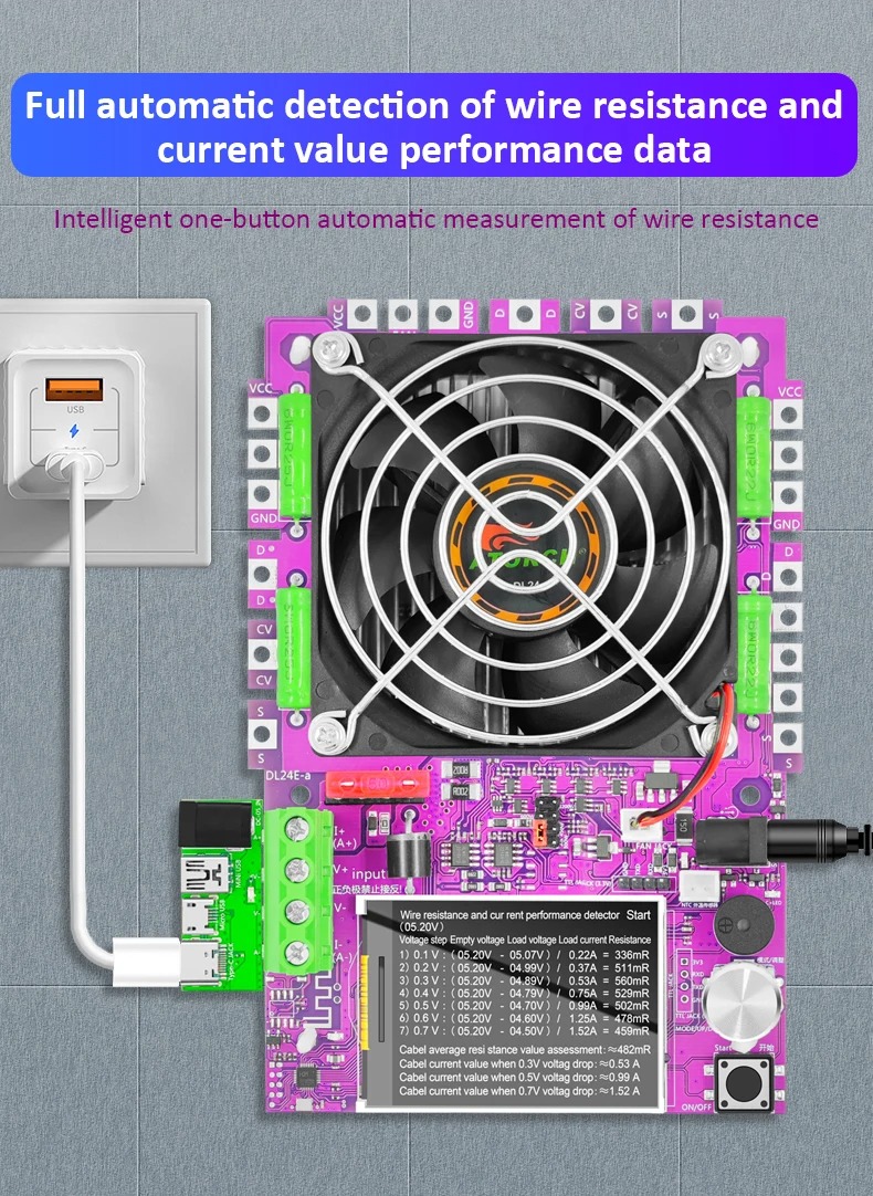 150WTuyaWiFiSmartPowerElectronicLoadTesterDCUSB18650VoltageCurrent48VBatteryCapacityMonitorTools-2001275-17