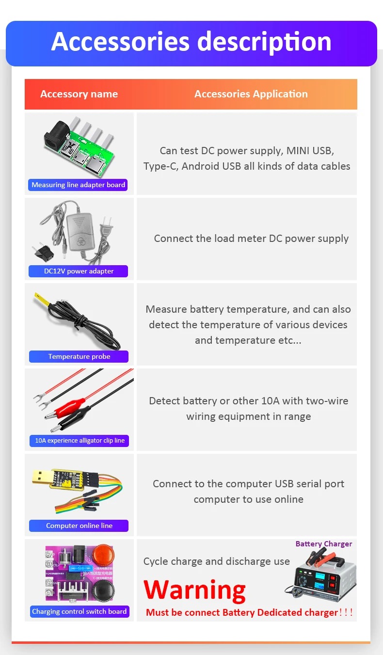 150WTuyaWiFiSmartPowerElectronicLoadTesterDCUSB18650VoltageCurrent48VBatteryCapacityMonitorTools-2001275-31