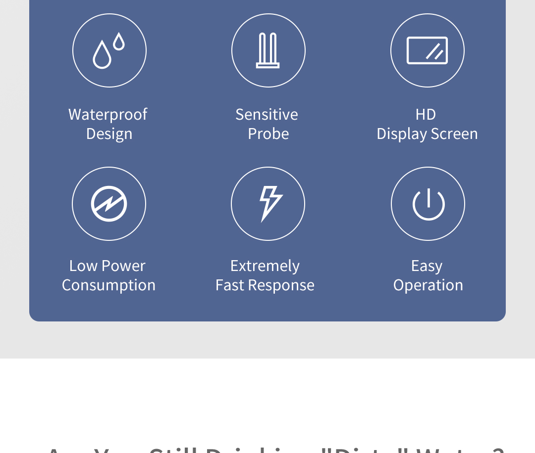 2PCSXiaomiDUKAATuManTDSPHMeterPHTDSECMeterRange0-4999ppmTemperature0-80centigradeMeterDigitalWaterQu-2004638-4