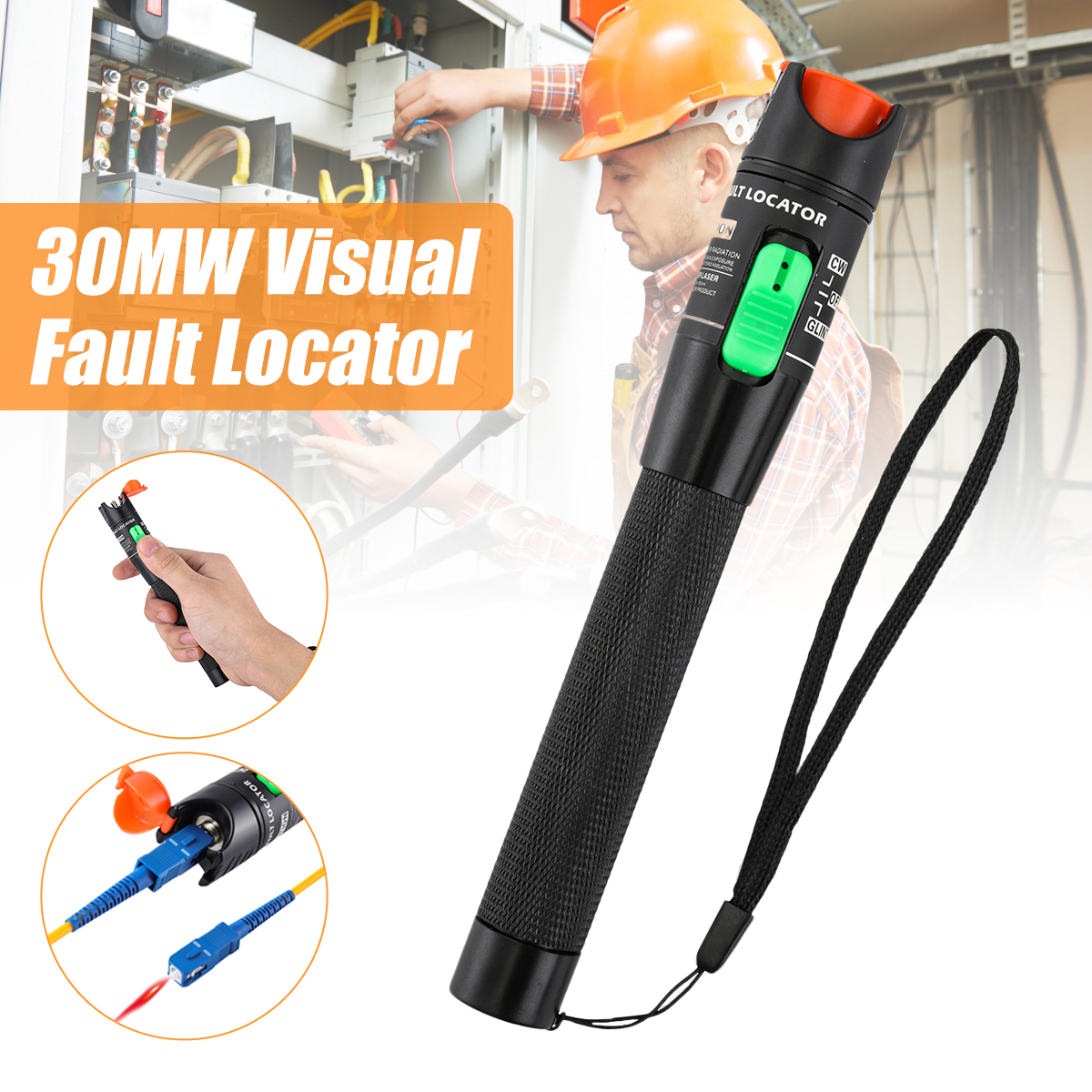 30MW30KMVisualFaultLocatorOpticalFiberCableTesterMeterforCATVTelecommunicationswith125mmFCor25mmConn-1939332-1