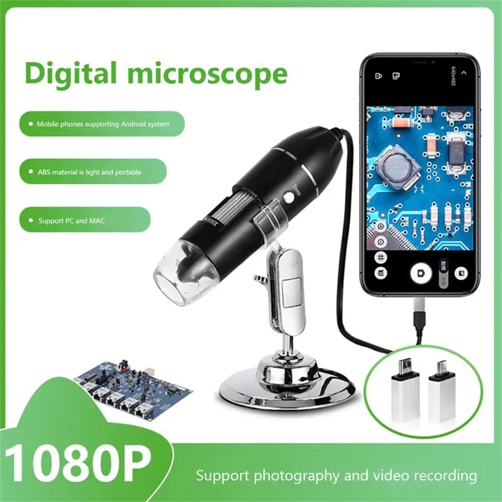 3in11600XDigitalMicroscopeCameraType-CUSBPortableHighResolutionLEDMagnifierforSolderingandCellPhoneR-1993018-1