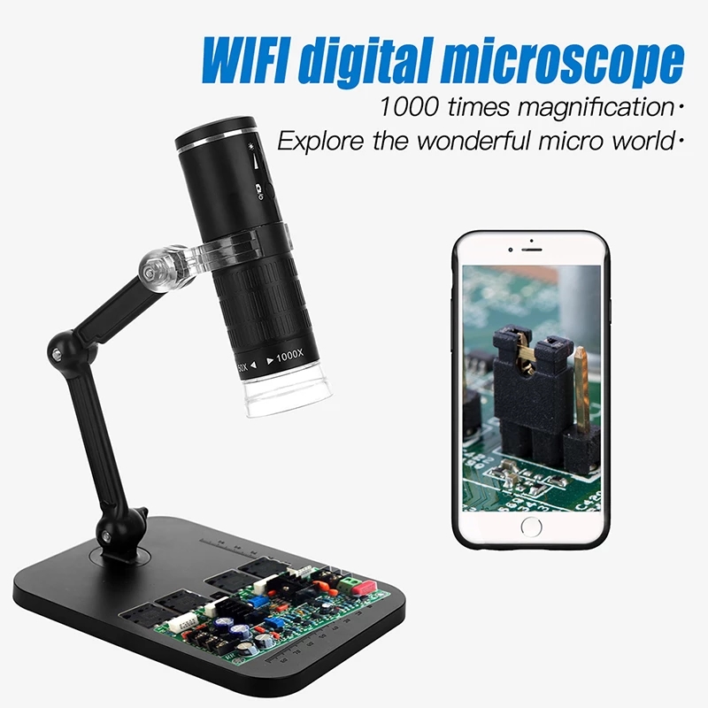 50X-1000XWirelessDigitalMicroscopeHandheldUSBHDInspectionCamerawithFlexibleStandforPhonePC-1934808-2