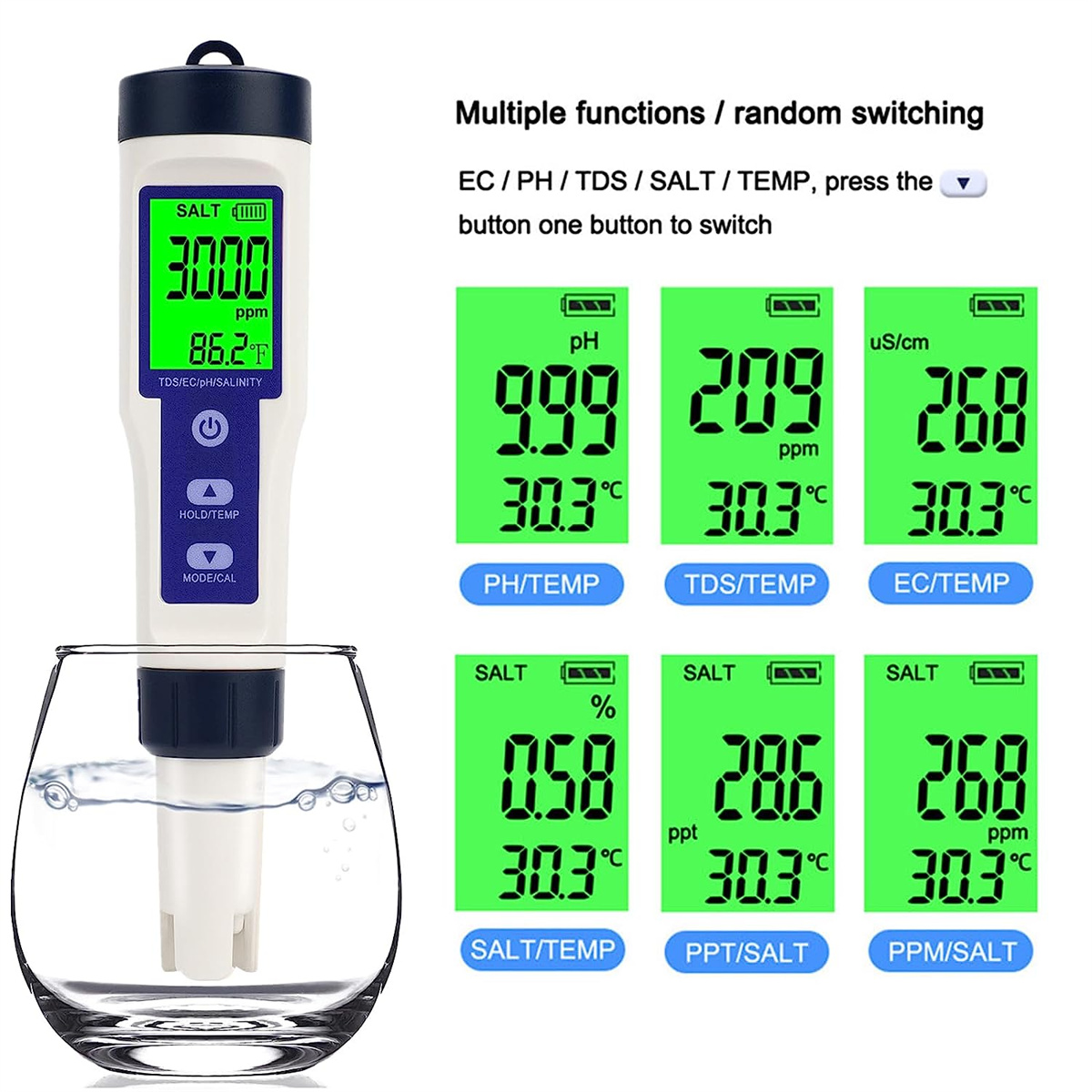 5in1PoolSaltTesterDigitalSalinityMeterHighAccuracyIP67WaterproofwithPPMPPTDisplayAuto-OffEnergyEffic-1993211-1