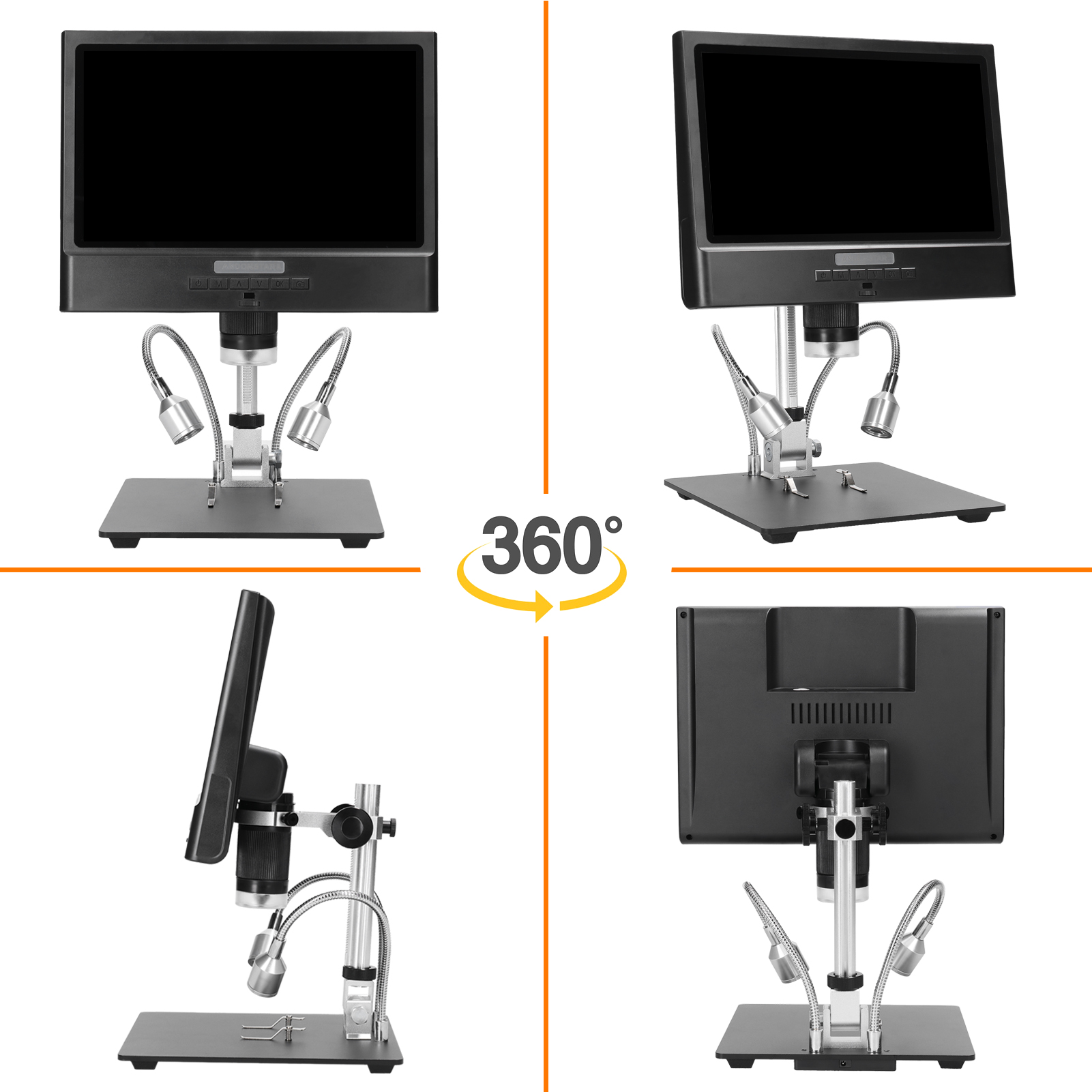 ANDONSTAR10InchDigitalMicroscope4XZoom1080PLCDDisplayMagnifierSolderingMicroscopewithLED-1995450-2