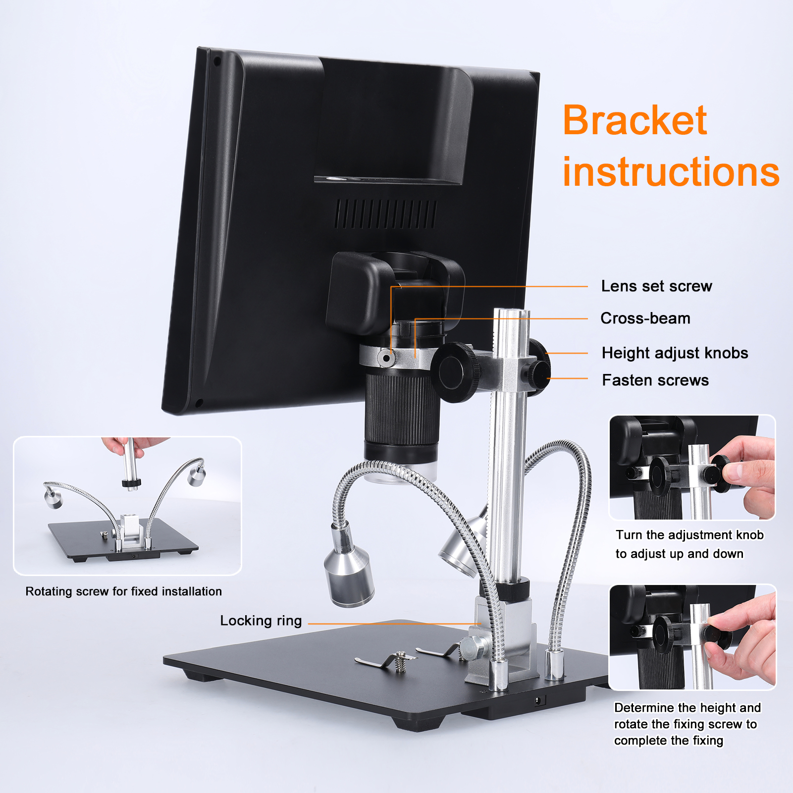 ANDONSTAR10InchDigitalMicroscope4XZoom1080PLCDDisplayMagnifierSolderingMicroscopewithLED-1995450-6