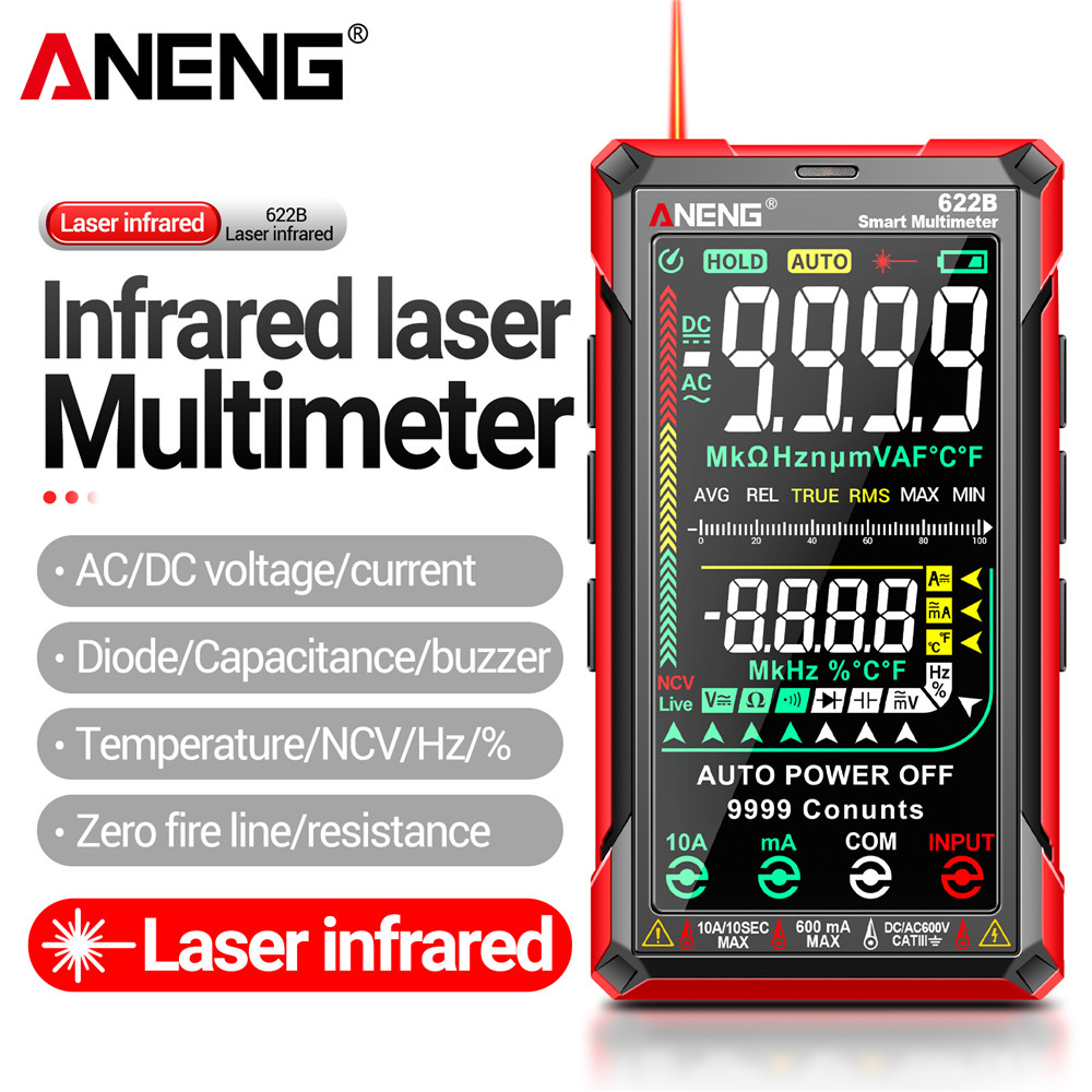 ANENG622BDigitalSmartMultimeter10ATesterMeterAutoRangeTrueRMSDCAC9999MultitesterWithLaserLampCapacit-1988571-1