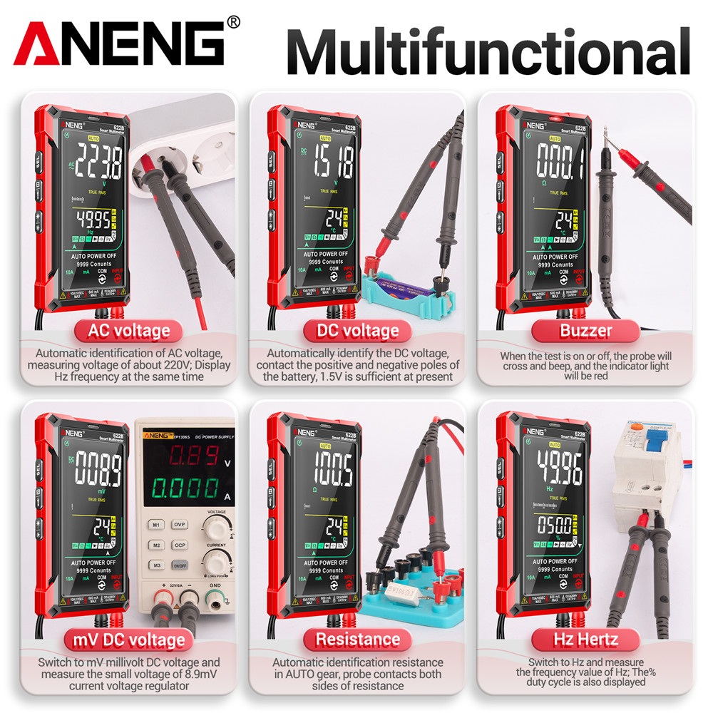 ANENG622BDigitalSmartMultimeter10ATesterMeterAutoRangeTrueRMSDCAC9999MultitesterWithLaserLampCapacit-1988571-5