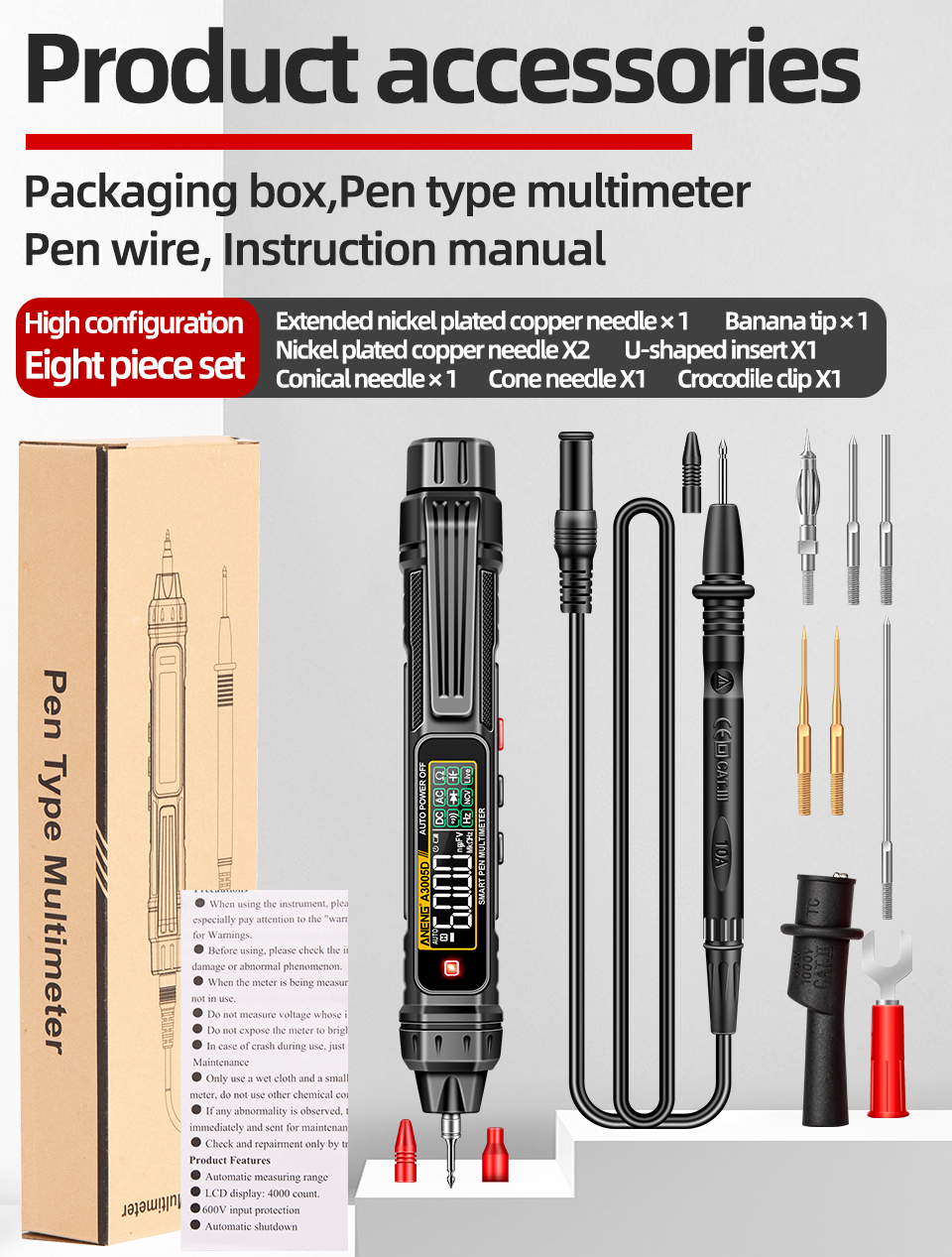 ANENGA3005D2In1MultimeterTestPenwithVAColorDisplayAutoShutdownNon-ContactLineWiringDetectionNCVInduc-2002956-17