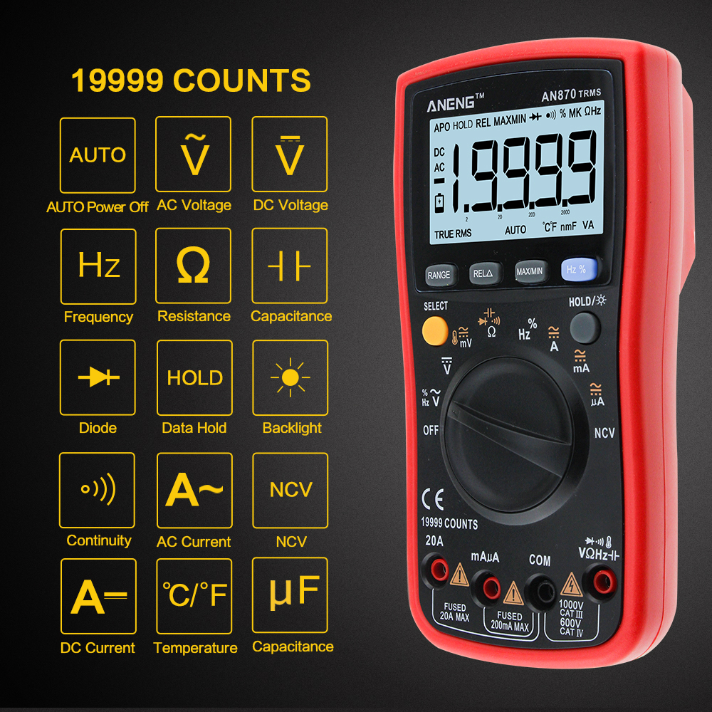 ANENGAN870AutoRangeDigitalPrecisionMultimeter19999CountsTrue-RMSNCVOhmmeterTester-1268841-4