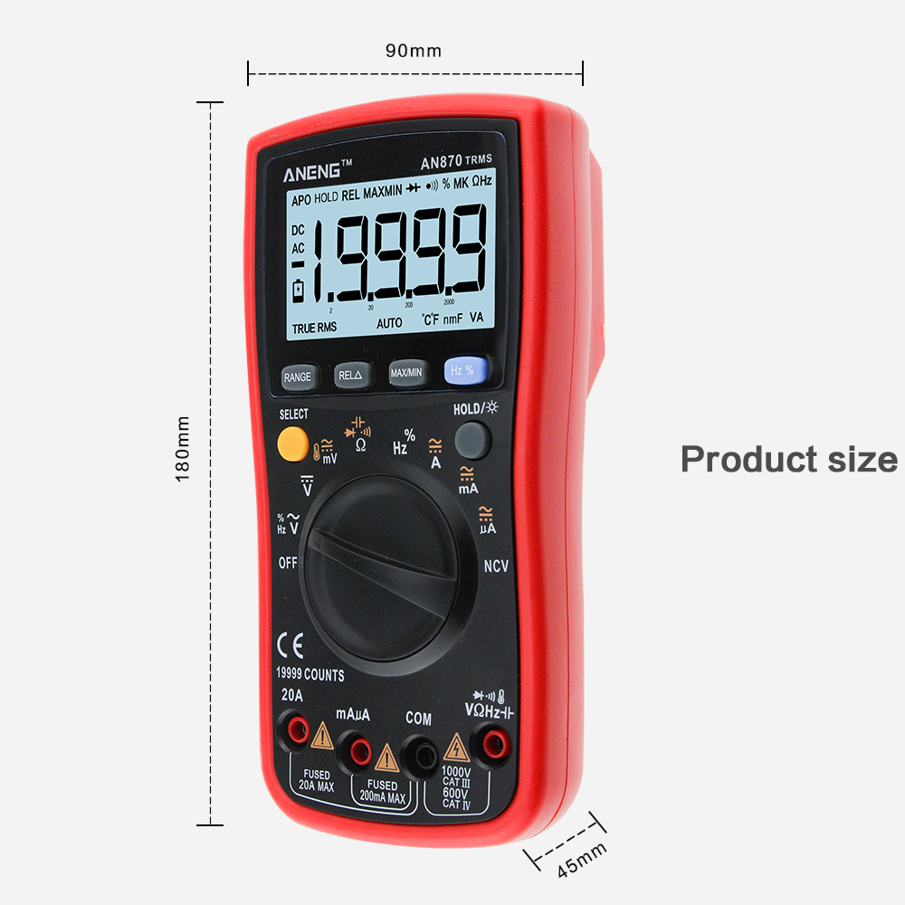 ANENGAN870AutoRangeDigitalPrecisionMultimeter19999CountsTrue-RMSNCVOhmmeterTester-1268841-8