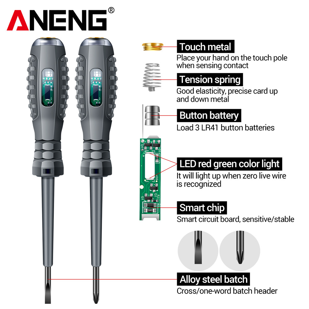 ANENGB05ElectricPenScrewdriverABSPlasticMagneticBatch25mmHighlightTesterLineBreakpointDetection-1996123-3