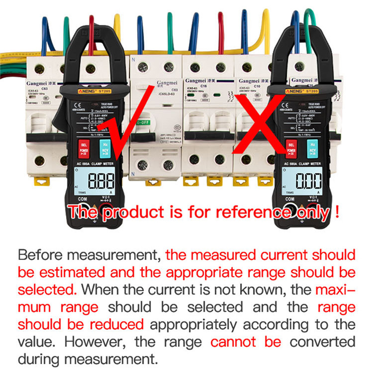 ANENGDT266DigitalClampMeterHigh-precision1000AACCurrentVoltageandResistanceMeasurementToolwithNon-co-2015671-19