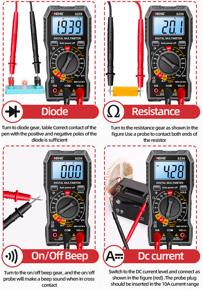 ANENGM113DigitalMultimeterTrueRMSHighAccuracyDCACVoltageCurrentResistanceTesterAutoShutdownABSMateri-1997005-14