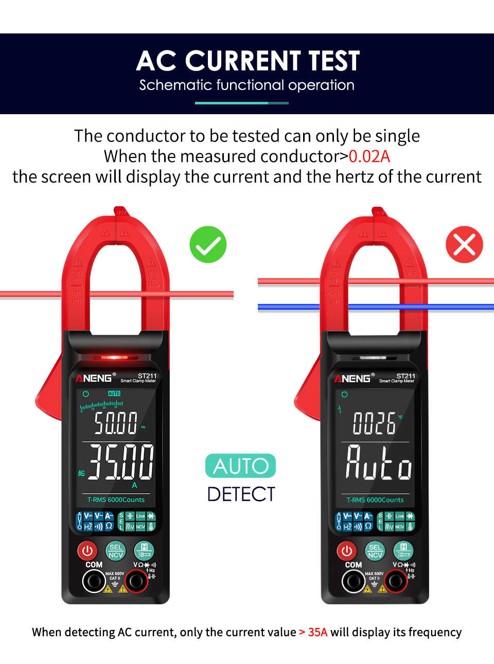 ANENGST211DigitalClamp-OnCurrentMultimeter6000CountsTrueRMSLargeColorDisplayIntelligentManualAutomat-1888192-15