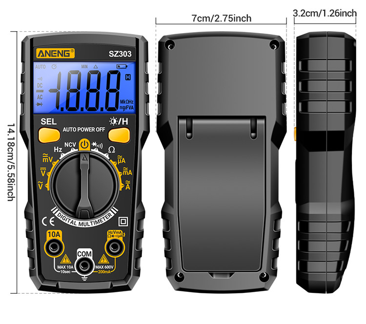 ANENGSZ303MultifunctionalMeasureMeterwithAccurateACDCVoltageCurrentResistanceHzReadingConvenientAuto-2015558-16