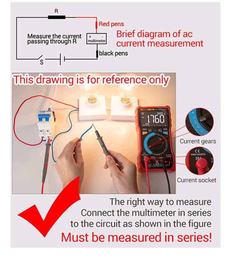 ANENGSZ303MultifunctionalMeasureMeterwithAccurateACDCVoltageCurrentResistanceHzReadingConvenientAuto-2015558-20