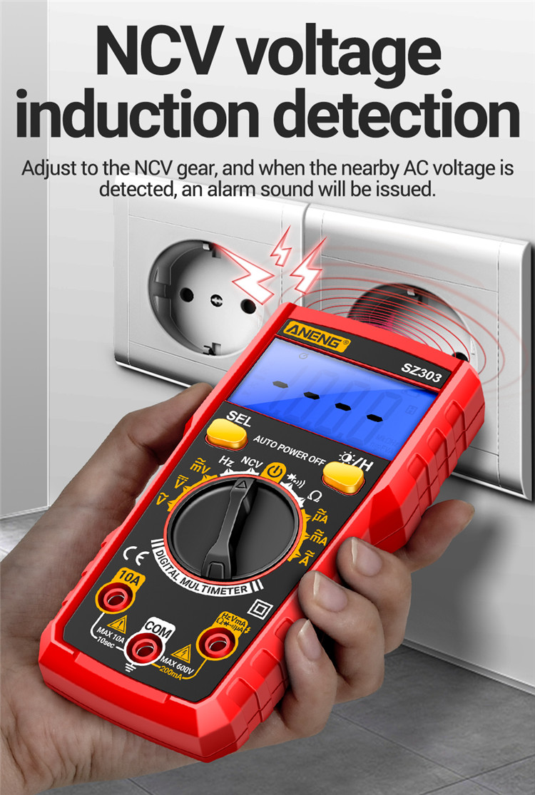 ANENGSZ303MultifunctionalMeasureMeterwithAccurateACDCVoltageCurrentResistanceHzReadingConvenientAuto-2015558-6