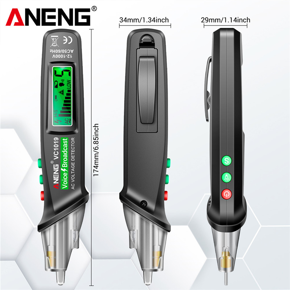 ANENGVC1019RedLaserTestPenVoiceBroadcastVoltageDetector12-1000VVoltCurrentNon-ContactPenElectricTest-1983033-15