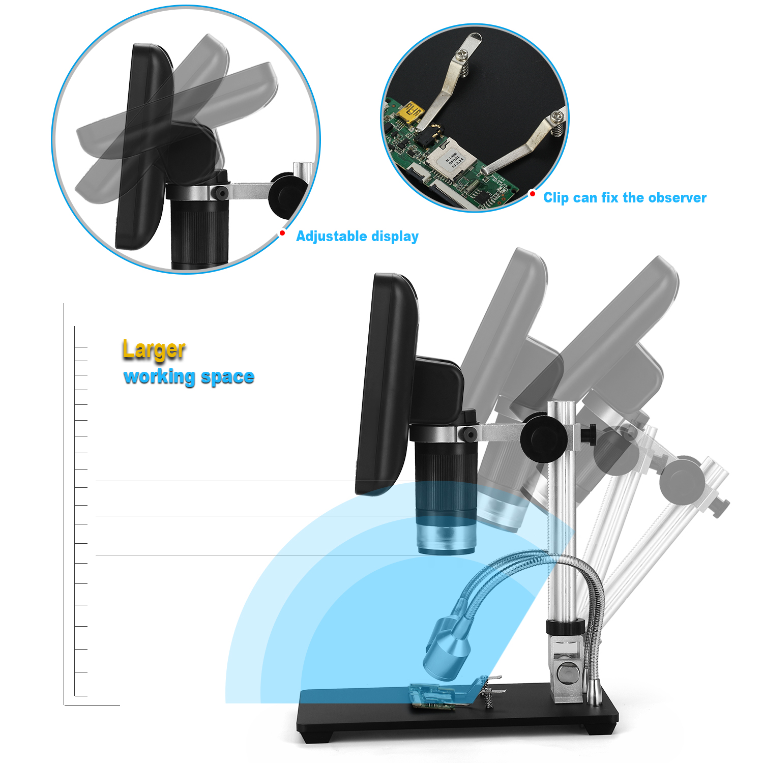 AndonstarAD2061080P3DDigitalMicroscopeSolderingMicroscopeforPhoneRepairingSMDSMT-1593356-6