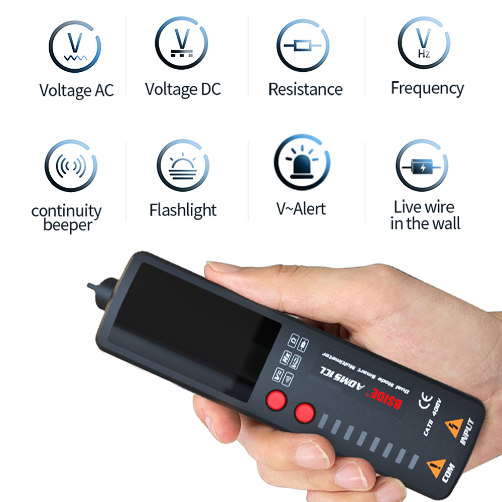 BSIDEADMS1CL24LCDBacklightDualModeSmartDigitalMultimeter2000CountsAutoRangeVoltageDetectorTester-1967713-2