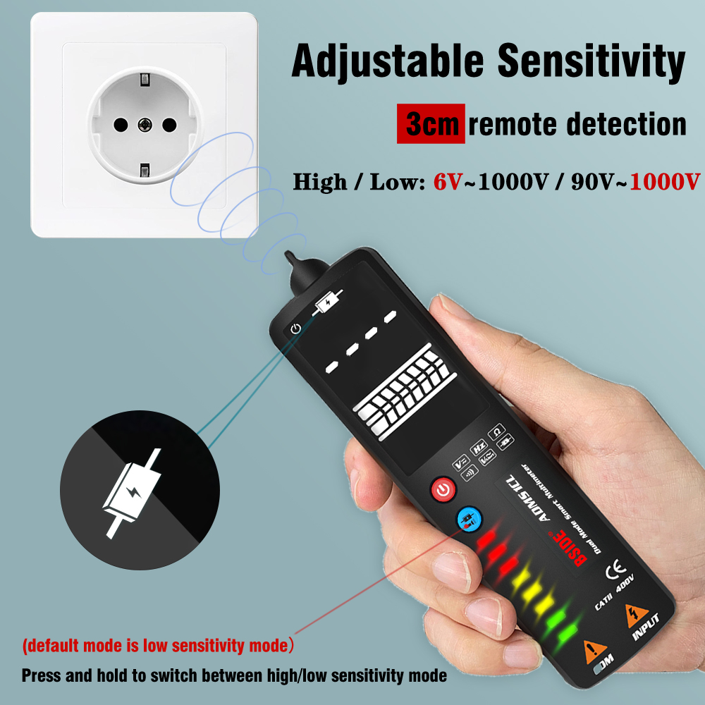 BSIDEADMS1CL24LCDBacklightDualModeSmartDigitalMultimeter2000CountsAutoRangeVoltageDetectorTester-1967713-4