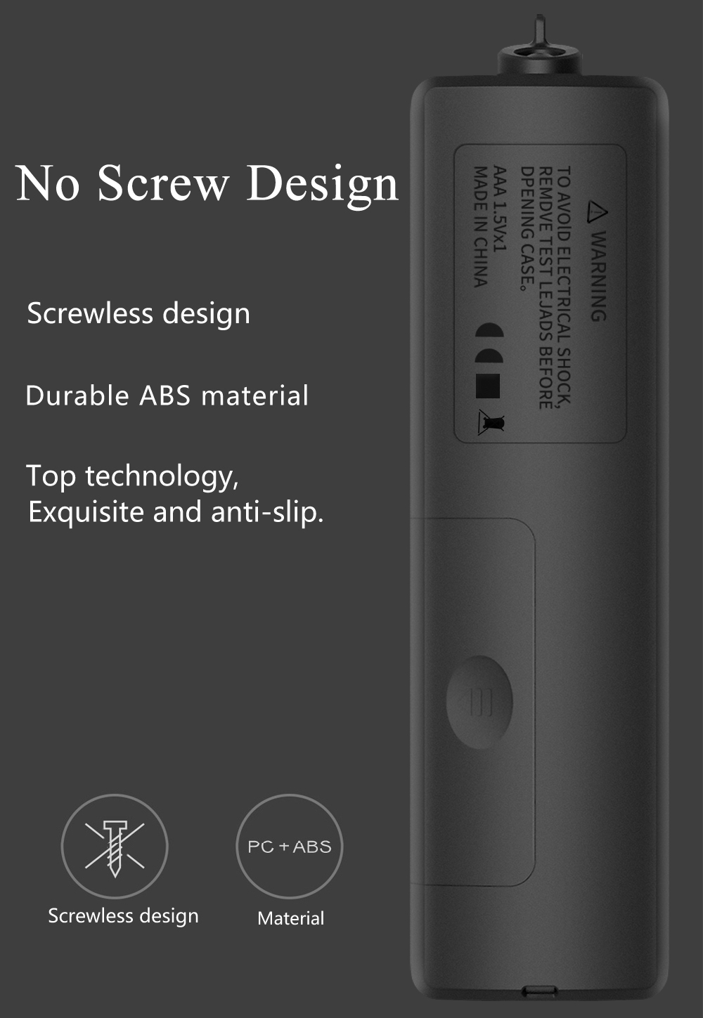 BSIDEADMS1CL24LCDBacklightDualModeSmartDigitalMultimeter2000CountsAutoRangeVoltageDetectorTester-1967713-7