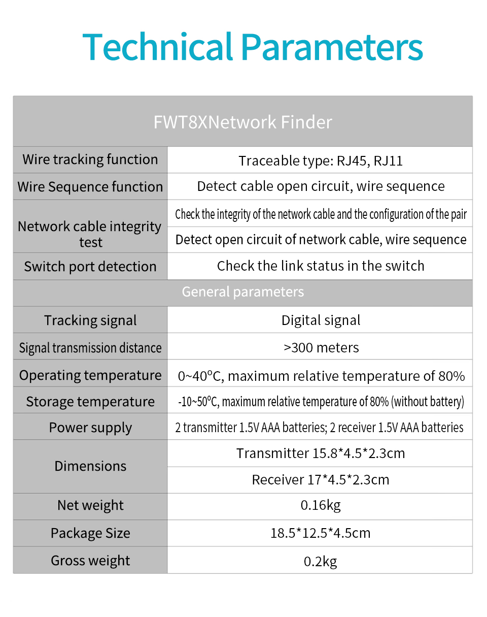 BSIDEFWT8XNetworkCableTrackerDetecteurRJ1145LanEthernetPhoneWireTesterFinderTelecomToolelectrifiedWo-1994981-10