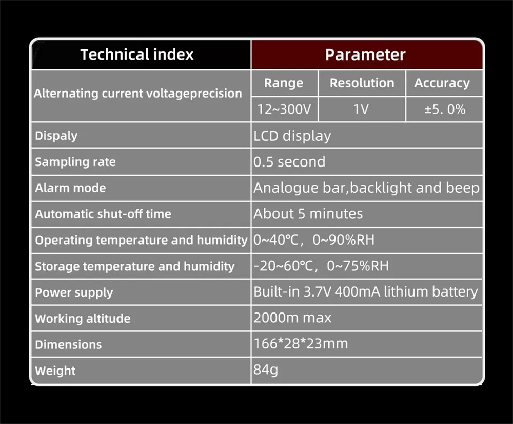 BSIDES4LeakageVoltageTesterDualDisplay12300VPrecisionwithBacklightFlashlightTopElectricalSafetyTool-1999714-12