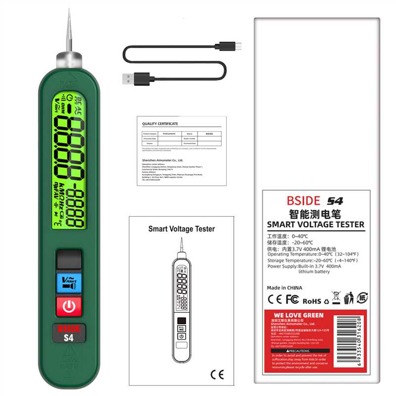 BSIDES4LeakageVoltageTesterDualDisplay12300VPrecisionwithBacklightFlashlightTopElectricalSafetyTool-1999714-17