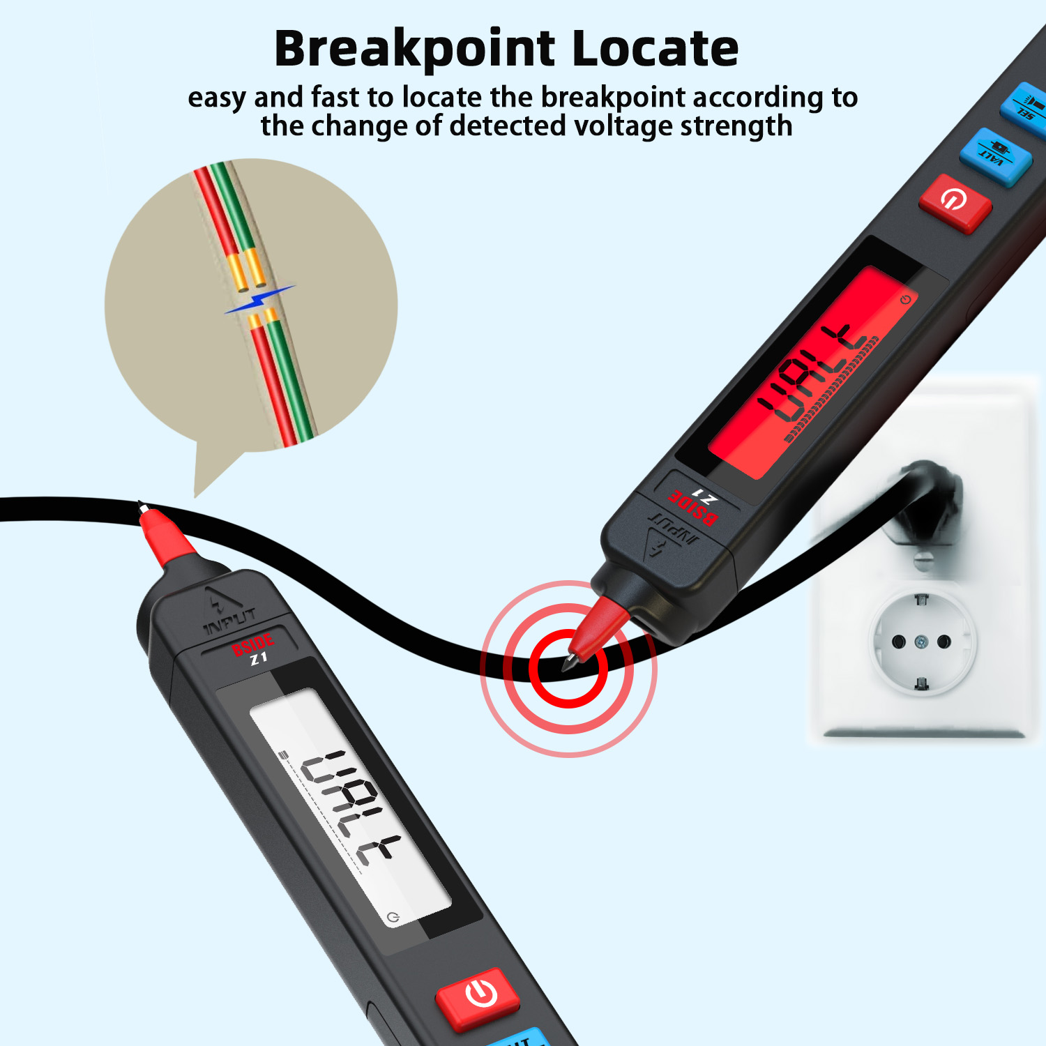 BSIDEZ1MiniDigitalMultimeterSmartPen-TypeLCD2000CountsVoltmeterResistanceTesterFlashlightforElectron-1955386-9