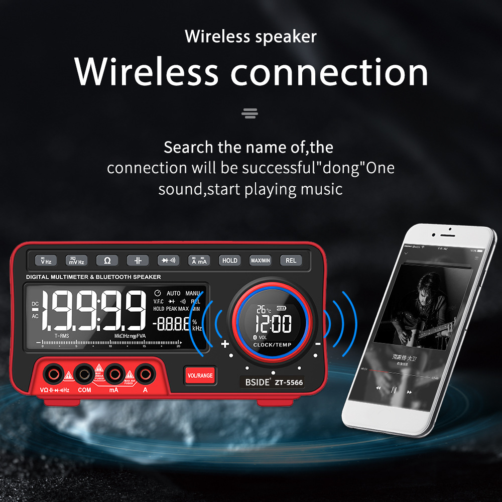 BSIDEZT556619999CountsAutomaticRangeMulti-functionBluetoothSpeakerDigitalDesktopMultimeter-1966584-4