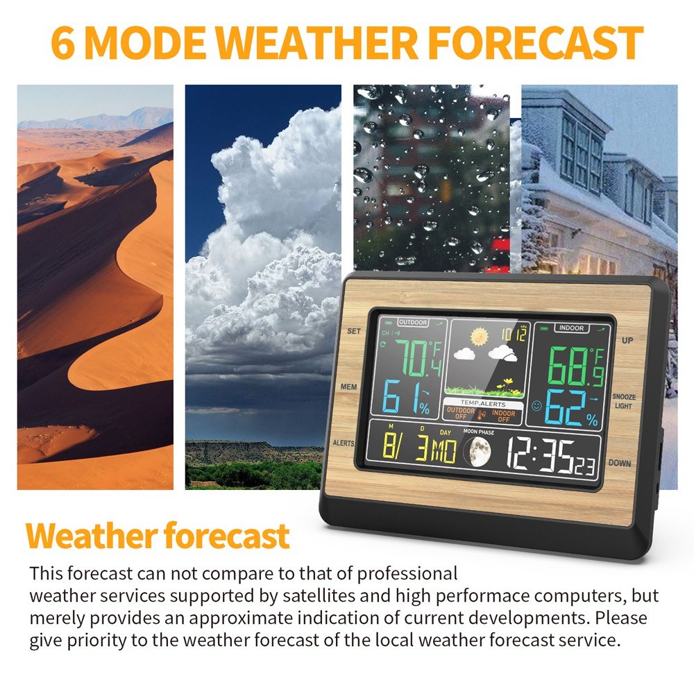 ColorScreenWeatherForecastClockTemperatureandHumidityMeterMultifunctionalElectronicAlarmClockBaromet-1994599-5