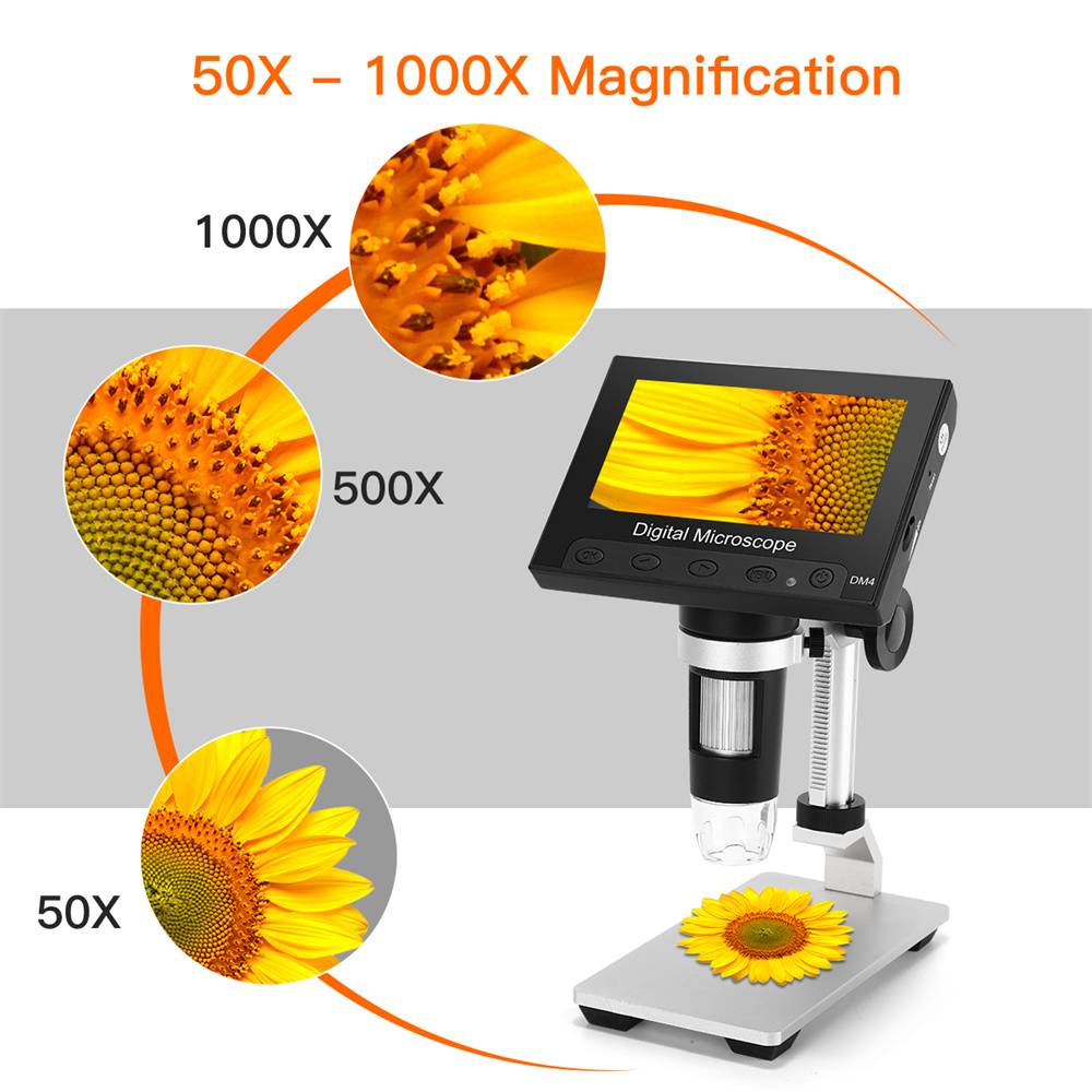 DM41000XDigitalMicroscope43HDLCDwith32GBCardMetalBracketMagnifyingLoupeCameraLens2MPAdjustableLEDMic-1994942-5