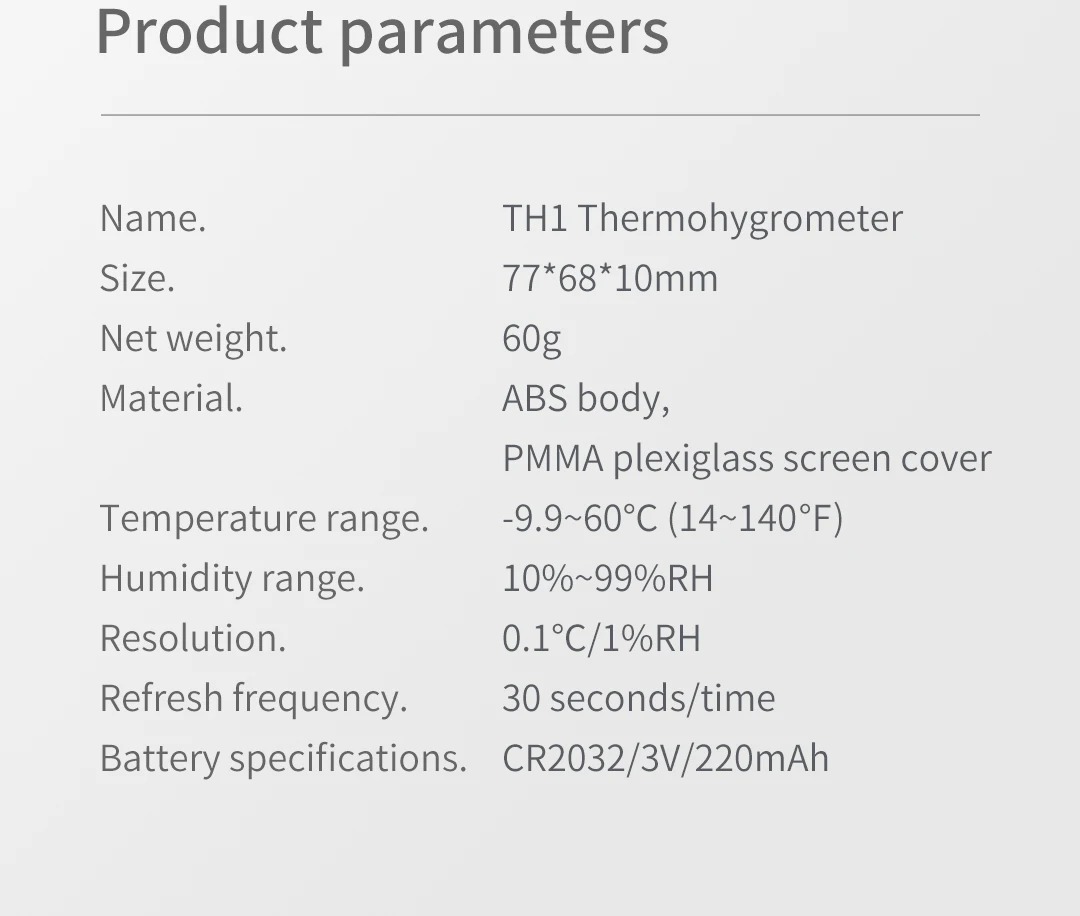 DUKAAtumanTH1TemperatureHumidityMeterLCDDigitalThermometerHygrometerSensorGaugeWeatherStationClockHo-2003742-20