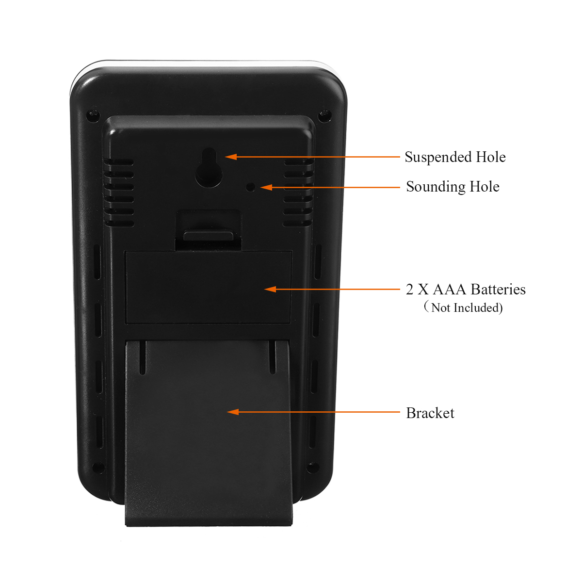 DigitalIndoorOutdoorThermometerDualSensorLCDDisplaywithTrendIndicatorsMaxMinTemperatureAlerts433Mhz1-2006375-8