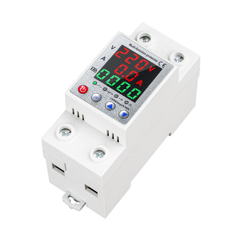 DigitalThree-DisplayIntelligentCircuitBreakerwith63ARatingAuto-ReclosingSwitchMulti-ProtectionandAdj-2011719-7