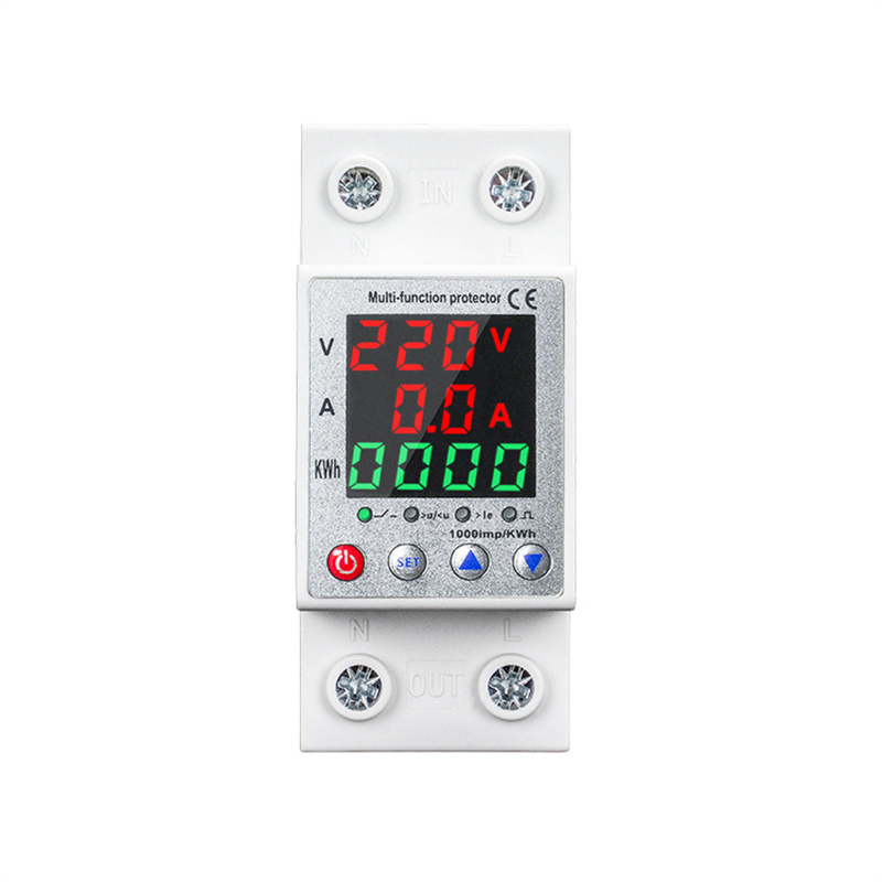 DigitalThree-DisplayIntelligentCircuitBreakerwith63ARatingAuto-ReclosingSwitchMulti-ProtectionandAdj-2011719-8