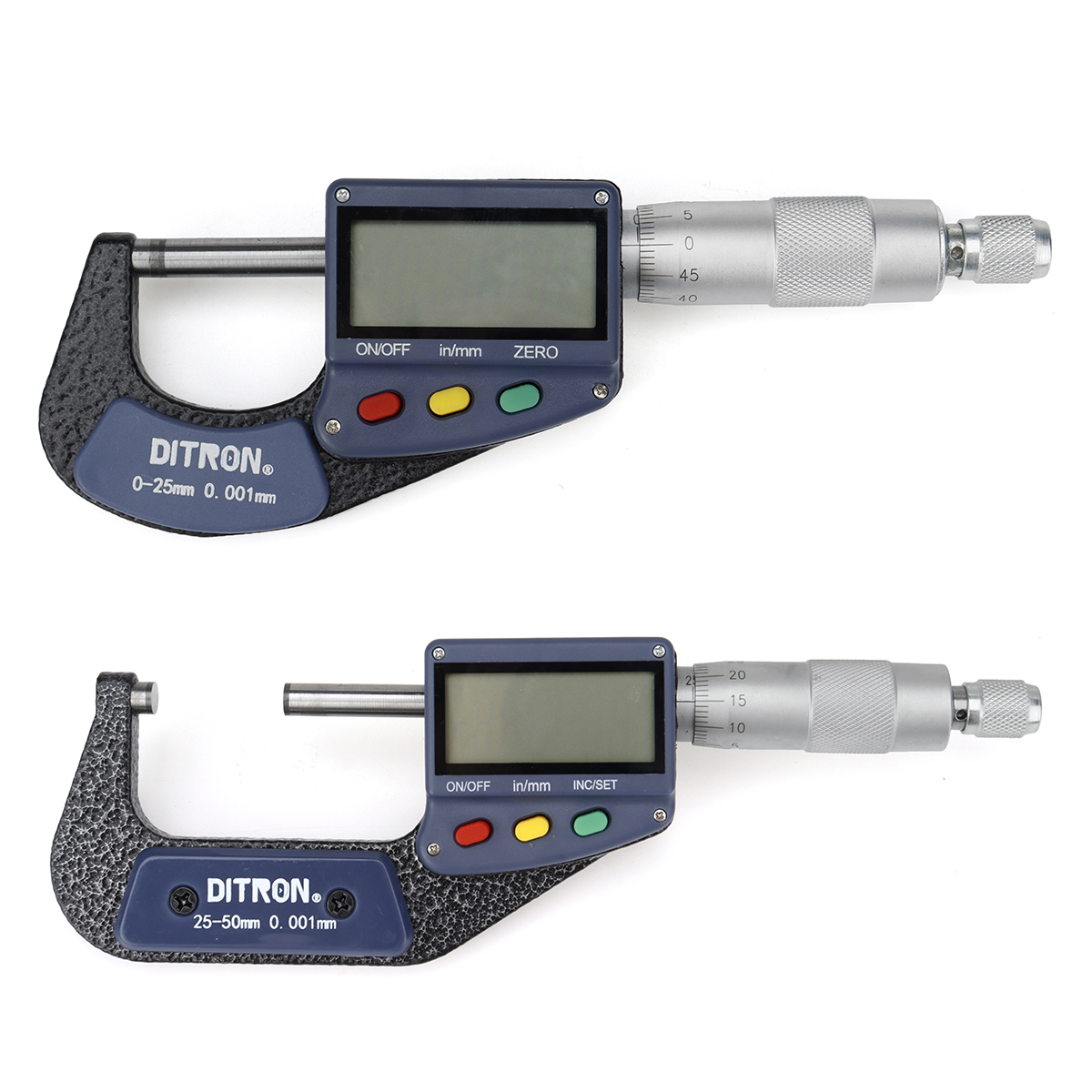 Ditron5110001mmElectronicOutsideMicrometer0-25mmWithExtraLargeLCDScreenDigitalMicrometerElectronicDi-1993421-1