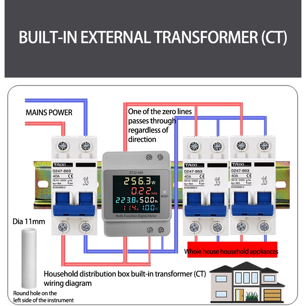 ET32-669HighPrecisionProfessionalElectricalMeterwithFull-viewLCDScreenMeasuresVoltageCurrentPowerFre-2004581-3