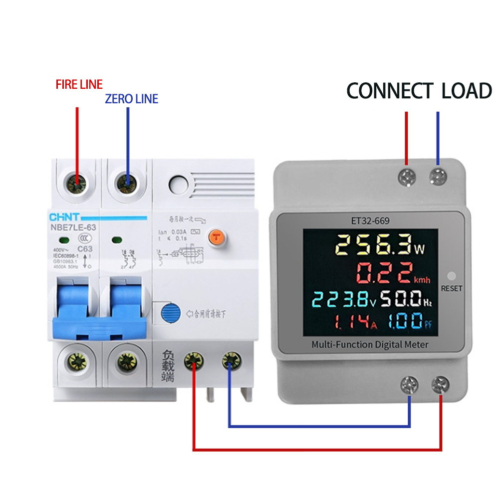 ET32-669HighPrecisionProfessionalElectricalMeterwithFull-viewLCDScreenMeasuresVoltageCurrentPowerFre-2004581-4