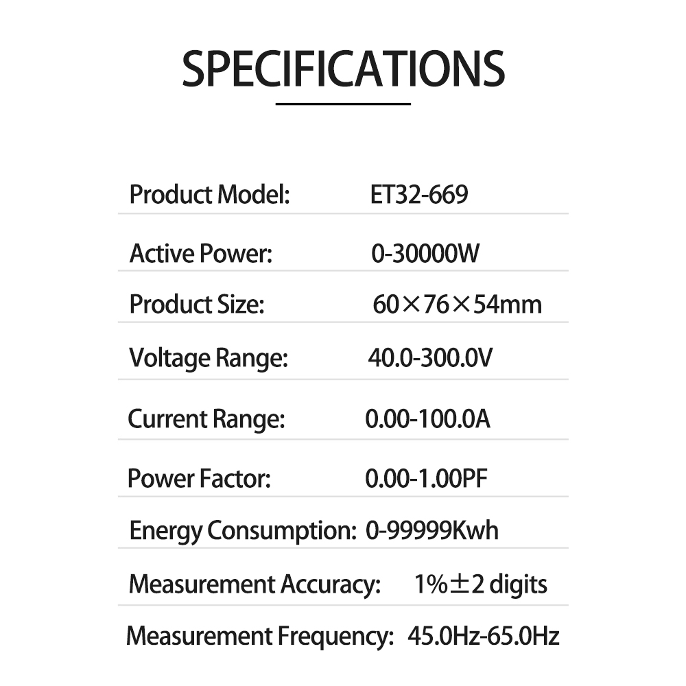 ET32-669HighPrecisionProfessionalElectricalMeterwithFull-viewLCDScreenMeasuresVoltageCurrentPowerFre-2004581-6