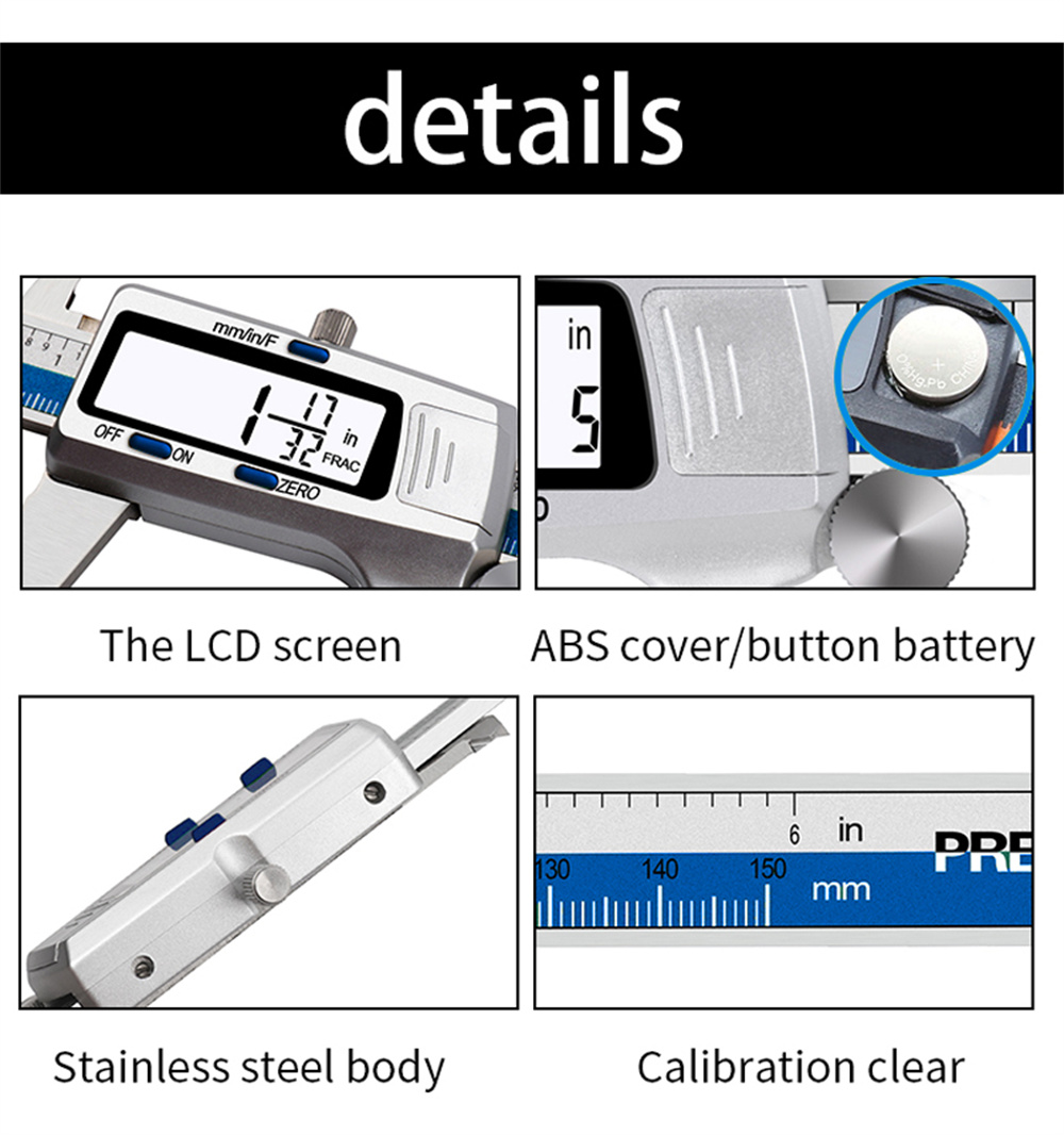 ET52StainlessSteelCaliperMeasuringToolDigitalPrecisionCaliperwithMagneticStripeStickerTechnology001-2008203-5