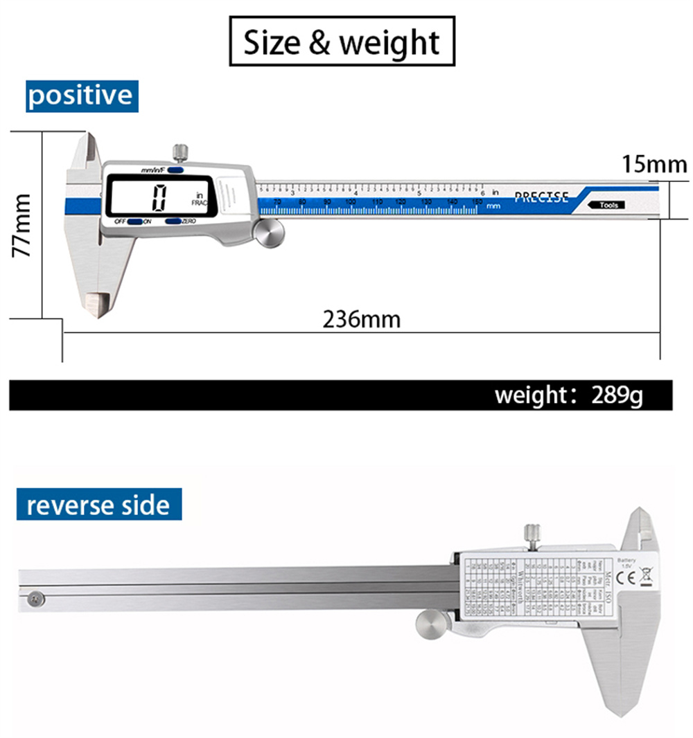 ET52StainlessSteelCaliperMeasuringToolDigitalPrecisionCaliperwithMagneticStripeStickerTechnology001-2008203-6