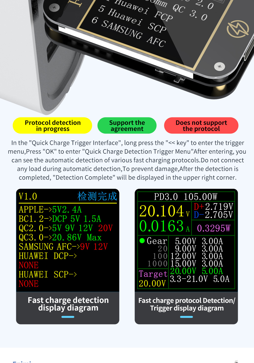 FNIRSI-C1Type-CPDTriggerUSB-CVoltmeterAmmeterFastChargingProtocolTestType-CMeterPowerBanktesterWithP-1982705-12