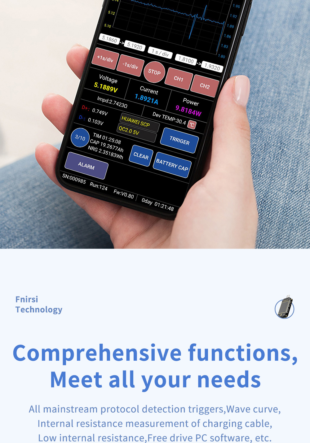 FNIRSI-C1Type-CPDTriggerUSB-CVoltmeterAmmeterFastChargingProtocolTestType-CMeterPowerBanktesterWithP-1982705-6