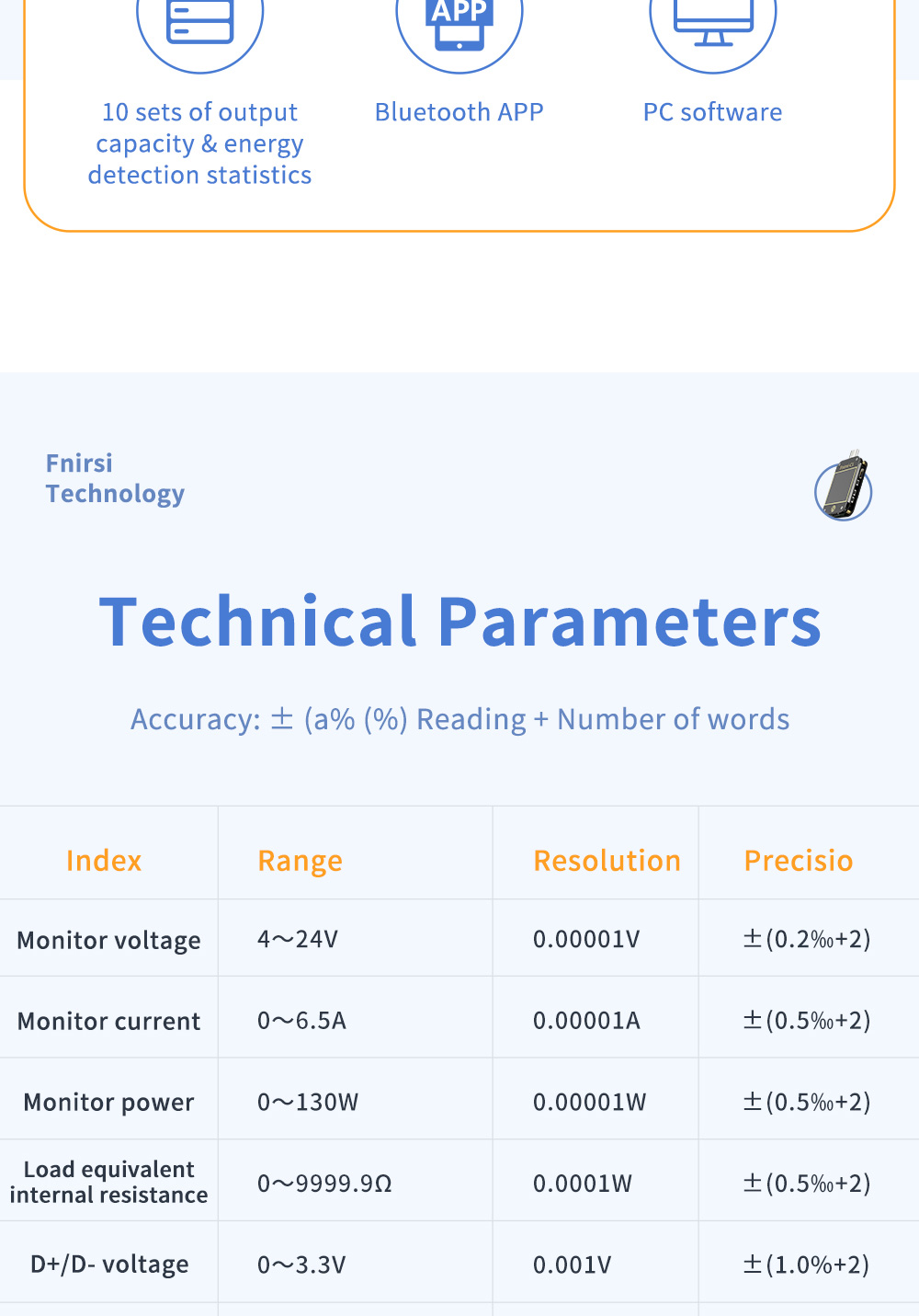 FNIRSI-C1Type-CPDTriggerUSB-CVoltmeterAmmeterFastChargingProtocolTestType-CMeterPowerBanktesterWithP-1982705-8