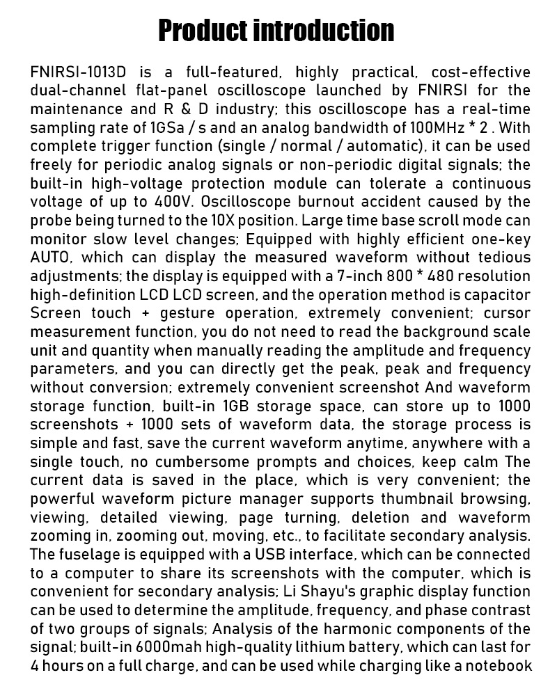 FNIRSI1013D7-inchDigital2ChannelsTabletOscilloscope100MBandwidth1GSsSamplingRate800x480ResolutionCap-1865539-1